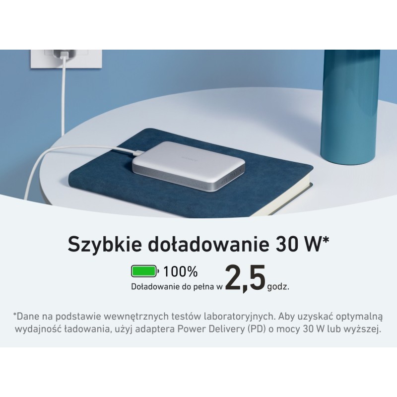 Powerbank indukcyjny MagGo 10000mAh biały | PartsPC.pl
