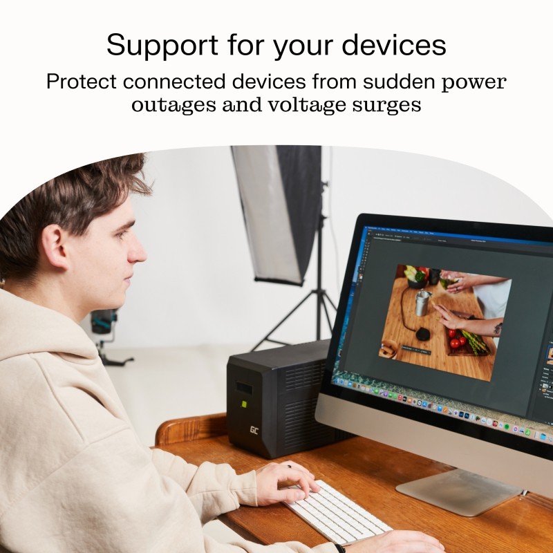 Zasilacz awaryjny UPS 700W/1000VA czysta sinusoida | PartsPC.pl