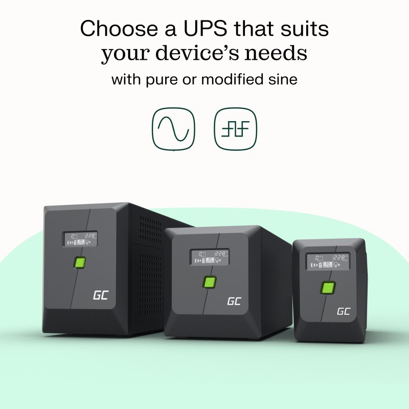 Zasilacz awaryjny UPS 700W/1000VA czysta sinusoida | PartsPC.pl