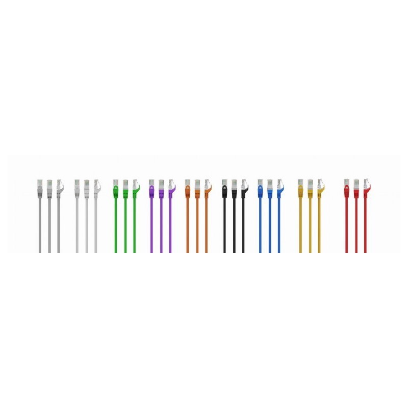 Patch cord kat.6 miedź UTP 0.25m szary | PartsPC.pl