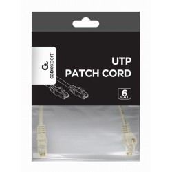 Patch cord kat.6 miedź UTP 0.25m szary | PartsPC.pl