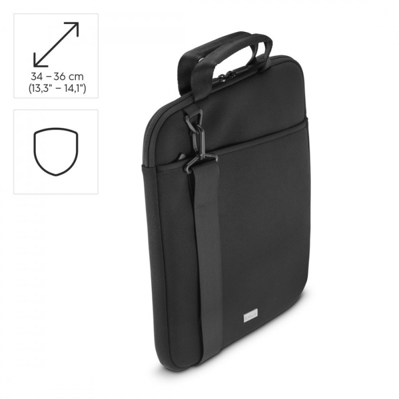 Etui do laptopa business 13,3-14,1 cali czarne | PartsPC.pl