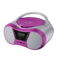 Radioodtwarzacz CD LILA2 USB/BT różowy | PartsPC.pl