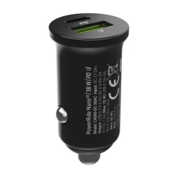 Ładowarka samochodowa PowerRide Nano38 38W 6A 1xUSB-C,1xUSB-… | PartsPC.pl