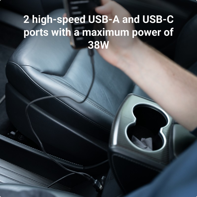 Ładowarka samochodowa PowerRide Nano38 38W 6A 1xUSB-C,1xUSB-… | PartsPC.pl