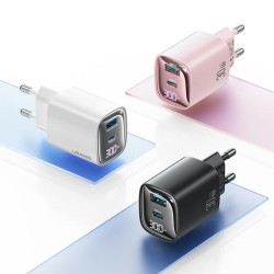 Ładowarka sieciowa 30W GaN LED USB+USB-C CC229 Fast Charging… | PartsPC.pl