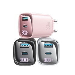 Ładowarka sieciowa 30W GaN LED USB+USB-C CC229 Fast Charging… | PartsPC.pl