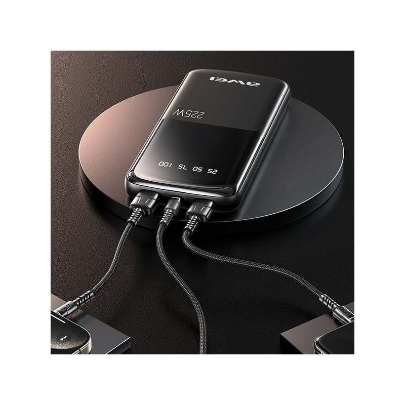 Powerbank 10000mAh P10K 22,5W 2xUSB + USB-C | PartsPC.pl