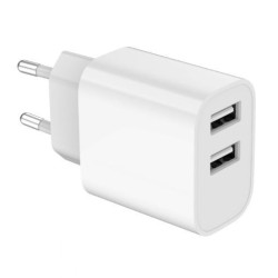 Ładowarka USB-Ax2 2.4A biała | PartsPC.pl