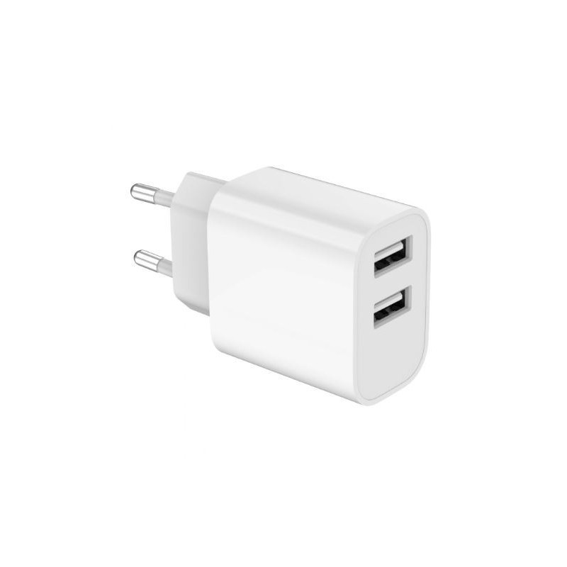 Ładowarka USB-Ax2 2.4A biała | PartsPC.pl