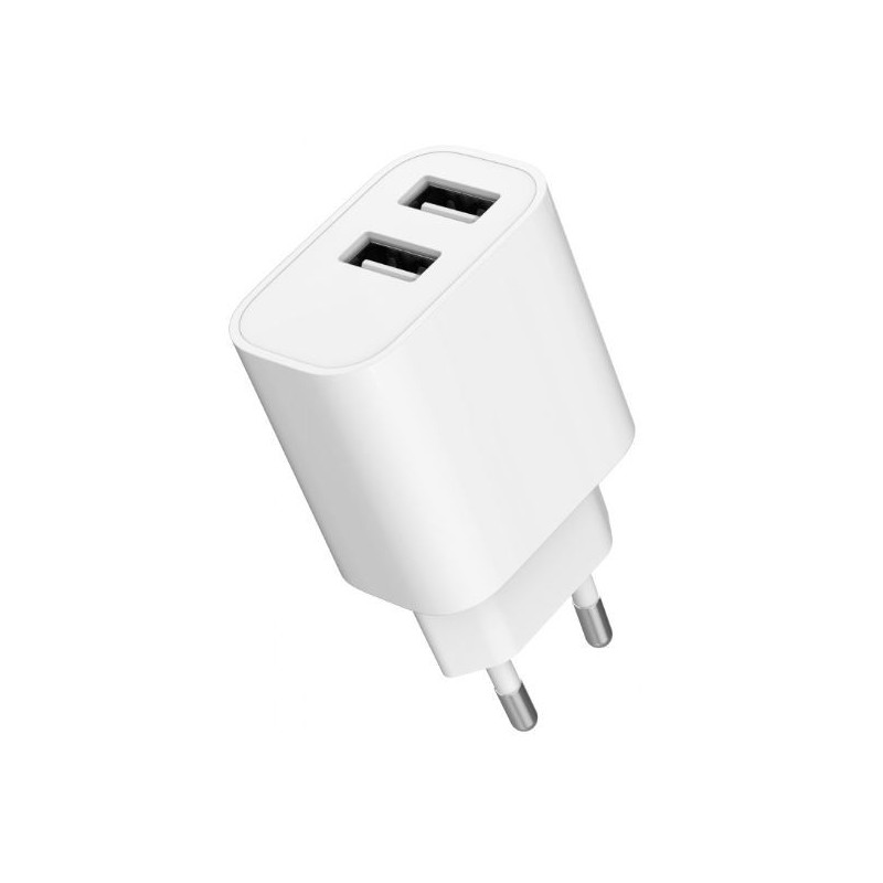 Ładowarka USB-Ax2 2.4A biała | PartsPC.pl