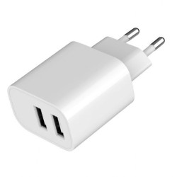 Ładowarka USB-Ax2 2.4A biała | PartsPC.pl