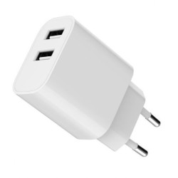 Ładowarka USB-Ax2 2.4A biała | PartsPC.pl