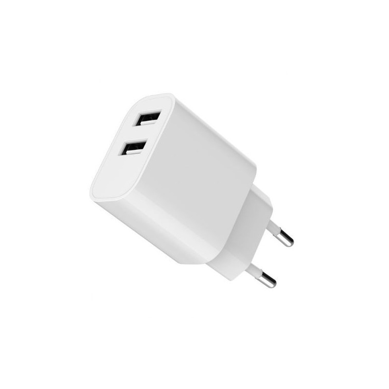 Ładowarka USB-Ax2 2.4A biała | PartsPC.pl