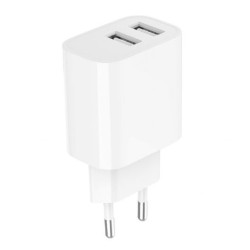 Ładowarka USB-Ax2 2.4A biała | PartsPC.pl