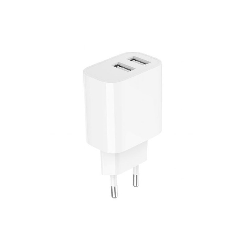 Ładowarka USB-Ax2 2.4A biała | PartsPC.pl