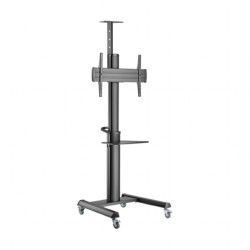Stojak pod telewizor aluminiowy mobilny 37-70 cali Czarny | PartsPC.pl