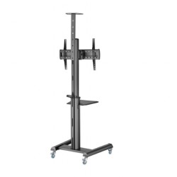 Stojak pod telewizor aluminiowy mobilny 37-70 cali Czarny | PartsPC.pl