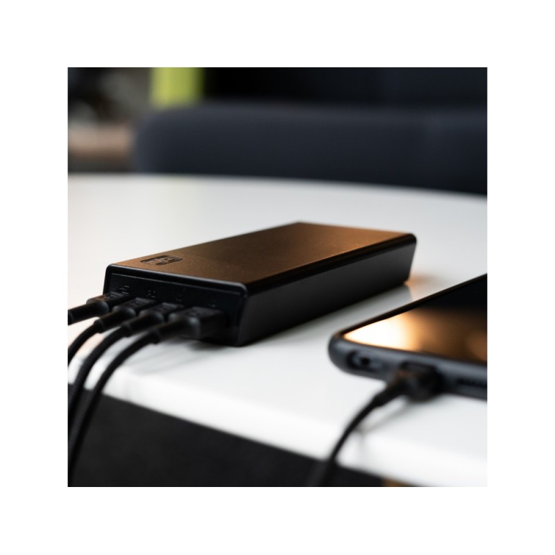 Powerbank PowerPlay 20S Czarny 20000mAh 22,5W 3x USB-C 1x US… | PartsPC.pl