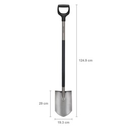 Szpadel ostry szary Ergonomic 1067511 | PartsPC.pl