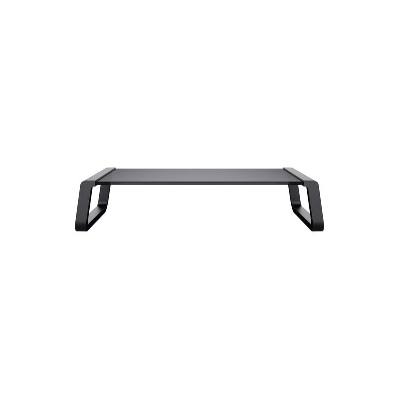Podstawka pod monitor MONTA GLASS czarna | PartsPC.pl