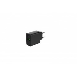 Ładowarka PowerDelivery USB-A USB-C 20W Czarna | PartsPC.pl