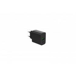 Ładowarka PowerDelivery USB-A USB-C 20W Czarna | PartsPC.pl