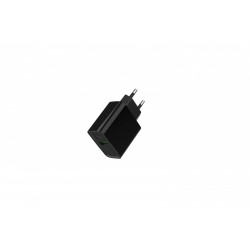 Ładowarka PowerDelivery USB-A USB-C 20W Czarna | PartsPC.pl