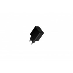 Ładowarka PowerDelivery USB-A USB-C 20W Czarna | PartsPC.pl
