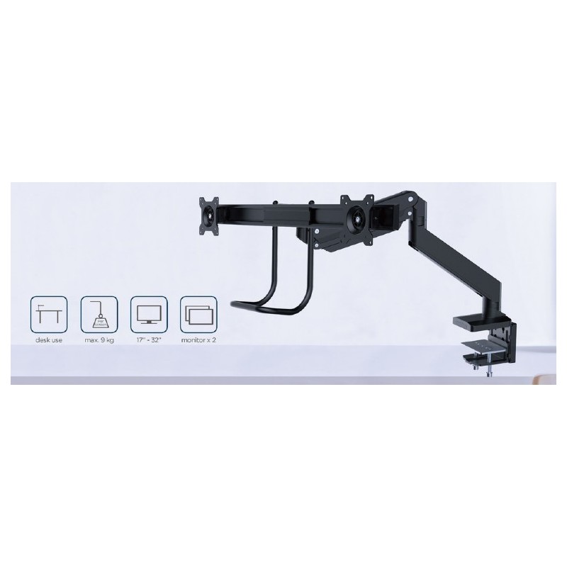 Uchwyt monitora max 32 cale i laptop do 17.3 cala | PartsPC.pl