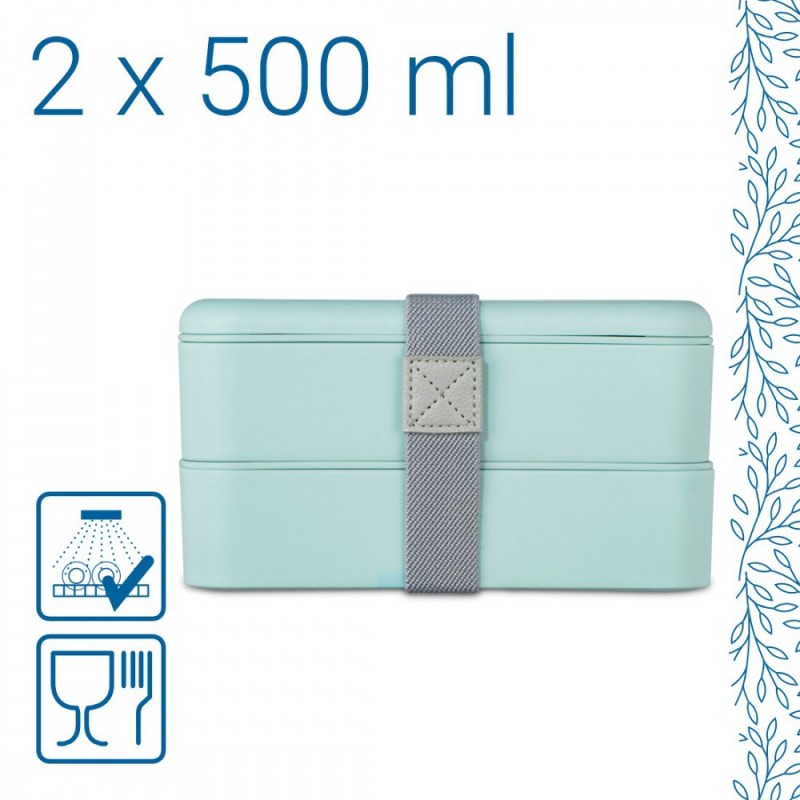 Lunchbox poziomowy Hama na żywność 500 ml TO GO | PartsPC.pl