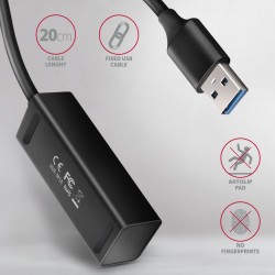 HUE-M1A Hub 4-portowy Mini metalowy USB 3.2 Gen 1, 20cm USB-… | PartsPC.pl