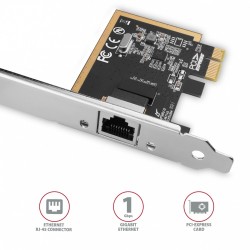 PCEE-GRF Karta sieciowa PCIe 1x Gigabit Ethernet port RJ-45 … | PartsPC.pl