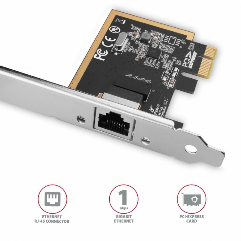 PCEE-GRF Karta sieciowa PCIe 1x Gigabit Ethernet port RJ-45 … | PartsPC.pl