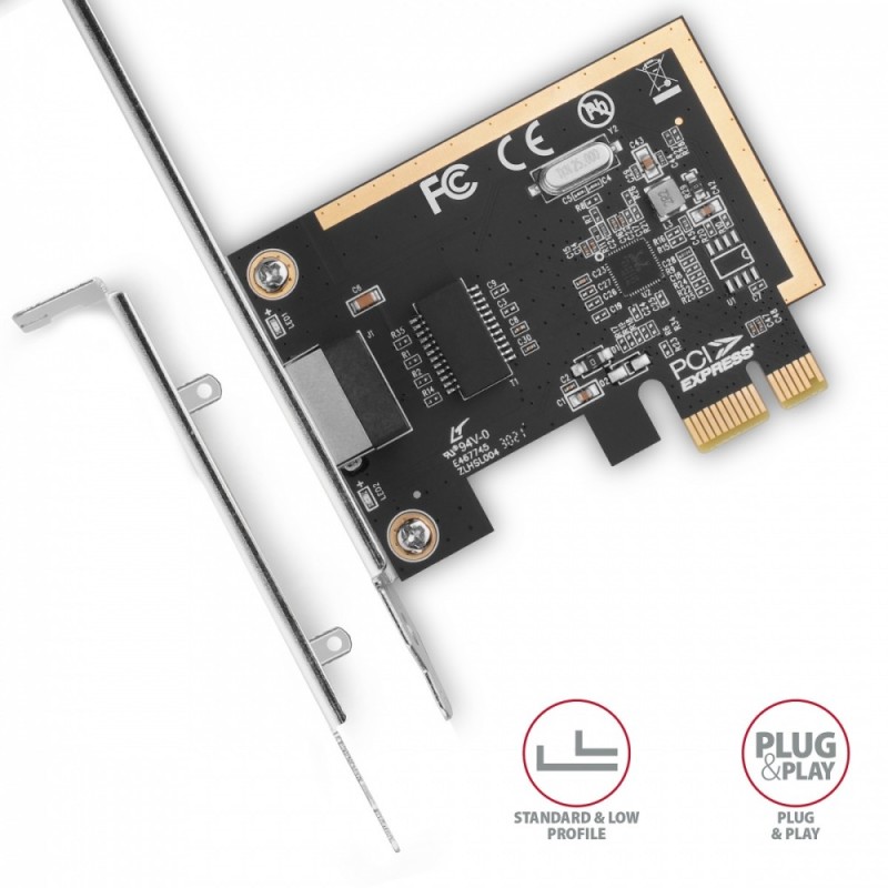 PCEE-GRF Karta sieciowa PCIe 1x Gigabit Ethernet port RJ-45 … | PartsPC.pl
