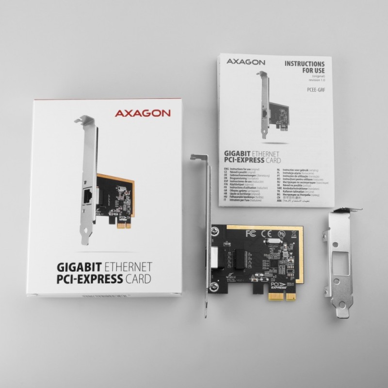 PCEE-GRF Karta sieciowa PCIe 1x Gigabit Ethernet port RJ-45 … | PartsPC.pl