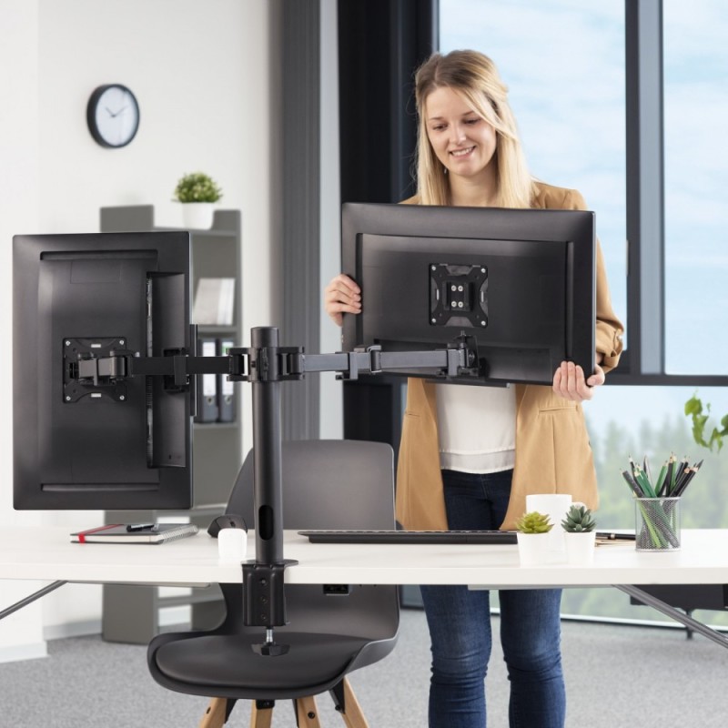 Uchwyt do monitora plus 2 ramiona 13-35 cali | PartsPC.pl