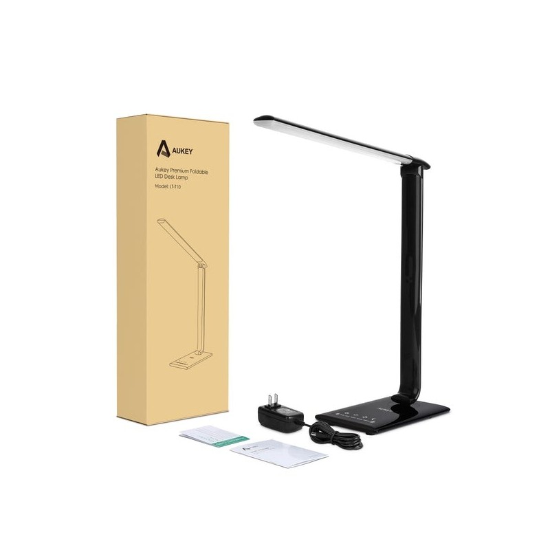 LT-T10 Black lampa biurkowa LED dotykowa | 12W | 3000-6500K … | PartsPC.pl