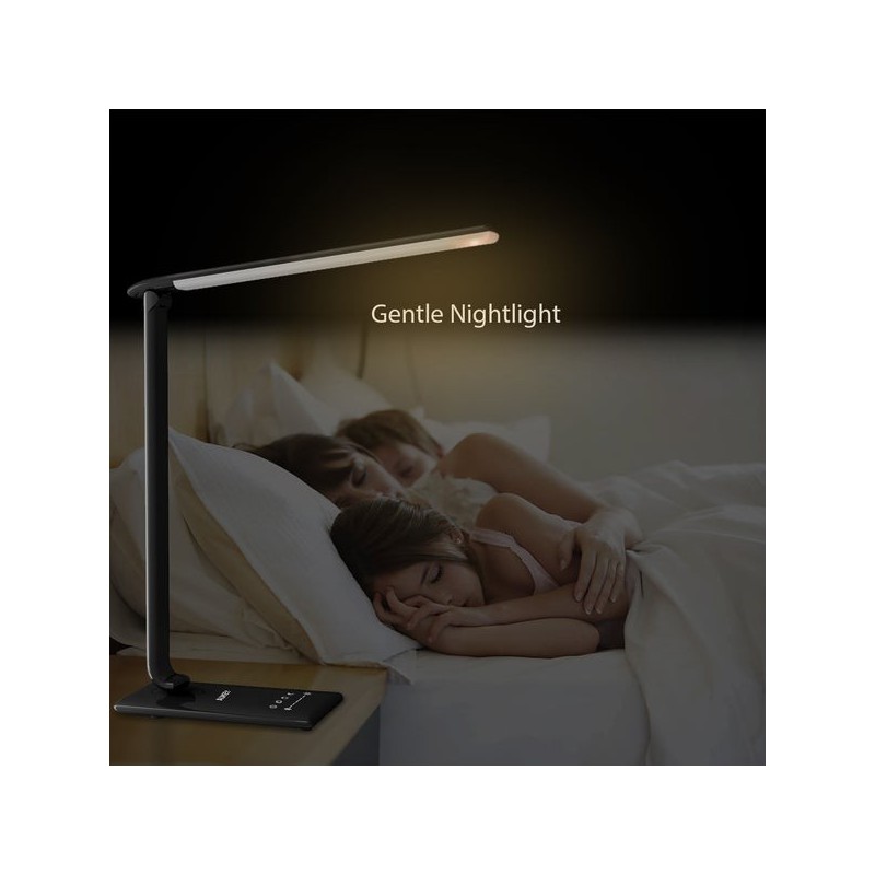 LT-T10 Black lampa biurkowa LED dotykowa | 12W | 3000-6500K … | PartsPC.pl