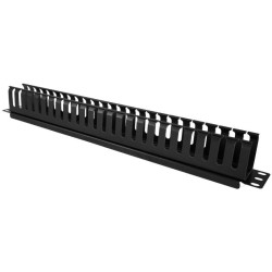 Organizator kabli 1U 19" z pokrywą maskującą | PartsPC.pl
