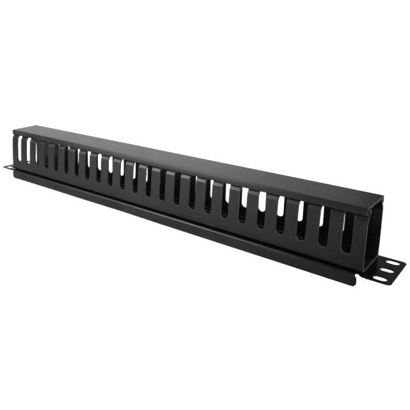 Organizator kabli 1U 19" z pokrywą maskującą | PartsPC.pl