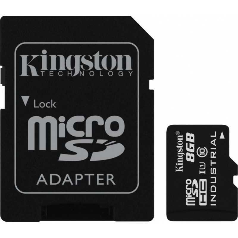 Karta microSD  8GB CL10 UHS-I Industrial | PartsPC.pl