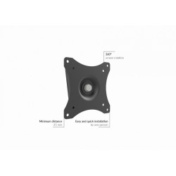 GD03 Uchwyt ścienny monitora VESA 75x75 - 100x100 10 kg | PartsPC.pl