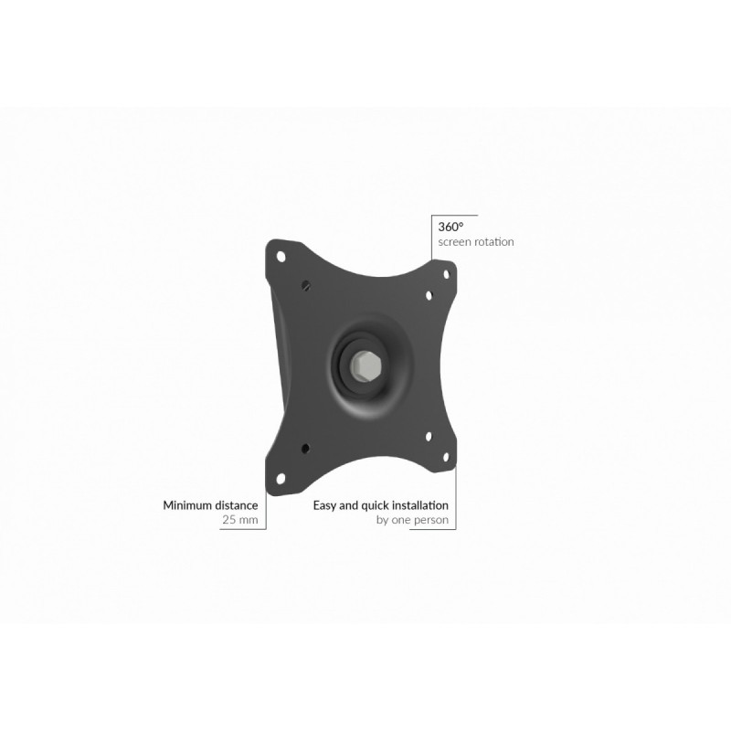 GD03 Uchwyt ścienny monitora VESA 75x75 - 100x100 10 kg | PartsPC.pl