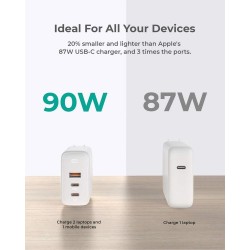 PA-B6S White Omnia Mix GaN ładowarka sieciowa 3xUSB (2xUSB C… | PartsPC.pl