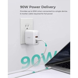 PA-B6S White Omnia Mix GaN ładowarka sieciowa 3xUSB (2xUSB C… | PartsPC.pl