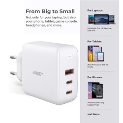PA-B6S White Omnia Mix GaN ładowarka sieciowa 3xUSB (2xUSB C… | PartsPC.pl