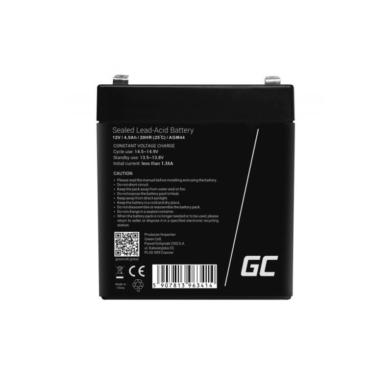 Akumulator AGM VRLA 12V 4.5Ah | PartsPC.pl