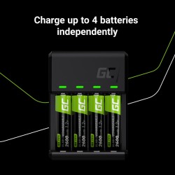 Ładowarka VitalCharger + 4x akumulatory AA 2000mAh | PartsPC.pl