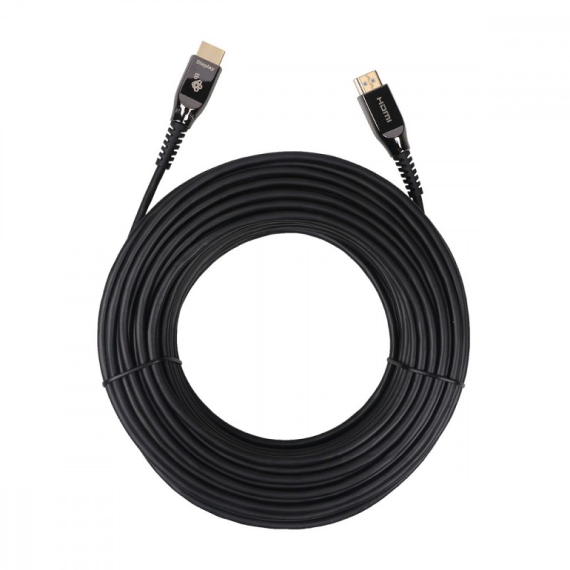 Kabel HDMI v2.0 hybrydowy optyczny światłowodowy 30m | PartsPC.pl
